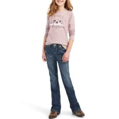 Ariat Girls' REAL Dreamin Mood T-Shirt 9 Ariat Girls' REAL Dreamin Mood T-Shirt -Wrangler || Schleich || ROPER Shop img90309 ariat girls real dreamin mood t shirt