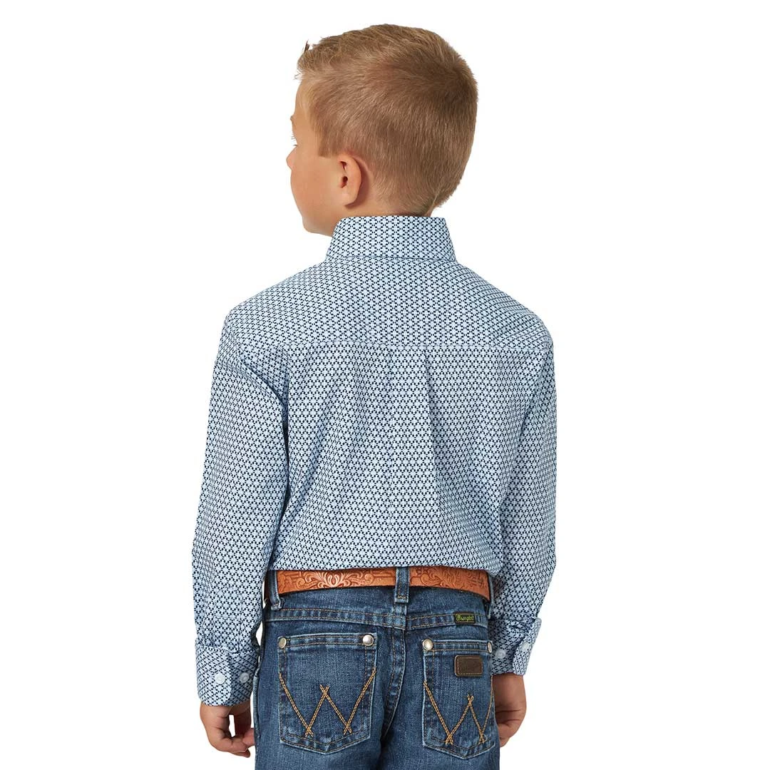Wrangler Boys' George Strait Geometric Print Shirt 6 Wrangler Boys' George Strait Geometric Print Shirt - Image 4