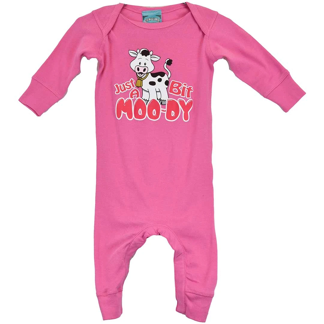 Cowgirl Hardware Baby/Toddler Girls' Moo-dy Pajamas 3 Cowgirl Hardware Baby/Toddler Girls' Moo-dy Pajamas