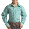 Panhandle Boys' Geometric Print Snap Shirt -Wrangler || Schleich || ROPER Shop panhandle boys geometric print snap shirt