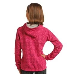 Rock & Roll Cowgirl Girls' Aztec Print Hoodie -Wrangler || Schleich || ROPER Shop rock roll cowgirl girl s aztec print hoodie