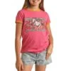 Rock & Roll Cowgirl Girls' Horse Graphic Ringer T-Shirt 2 Rock & Roll Cowgirl Girls' Horse Graphic Ringer T-Shirt -Wrangler || Schleich || ROPER Shop rock roll cowgirl girls horse graphic ringer t shirt