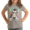 Rock & Roll Cowgirl Girls' Metallic Horse Graphic T-shirt -Wrangler || Schleich || ROPER Shop rock roll cowgirl girls metallic horse graphic t shirt