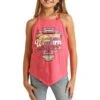 Rock & Roll Cowgirl Girls' Wild Handkerchief Tank Top -Wrangler || Schleich || ROPER Shop rock roll cowgirl girls wild handkerchief tank top