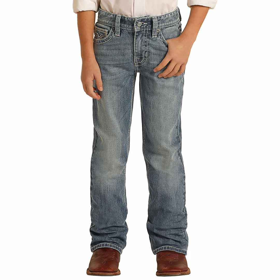 Rock & Roll Denim Boys' Reflex BB Gun Bootcut Jeans 5 Rock & Roll Denim Boys' Reflex BB Gun Bootcut Jeans - Image 3