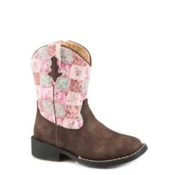 Roper Toddler Girls' Floral Shine Cowgirl Boots -Wrangler || Schleich || ROPER Shop roper girl s toddler floral shine cowgirl boots
