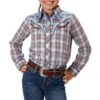 Roper Girls' Fancy Yoke Plaid Snap Shirt 1 Roper Girls' Fancy Yoke Plaid Snap Shirt -Wrangler || Schleich || ROPER Shop roper girls fancy yoke plaid snap shirt