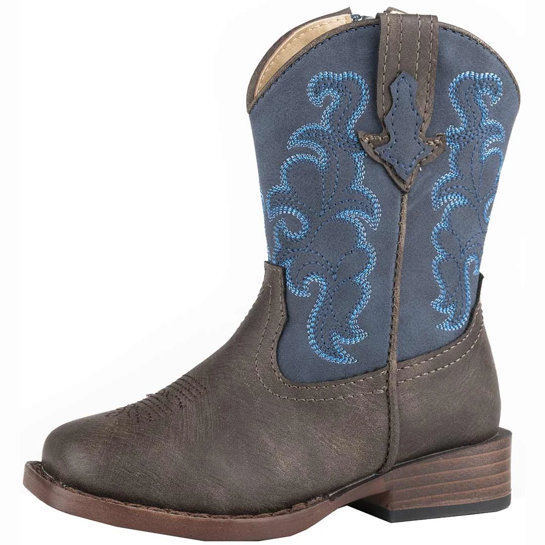 Roper Toddler Boys' Blue Shaft Cowboy Boots 3 Roper Toddler Boys' Blue Shaft Cowboy Boots