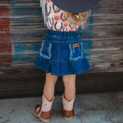 Shea Baby Toddler Girls' Jean Skirt -Wrangler || Schleich || ROPER Shop shea baby toddler girls jean skirt