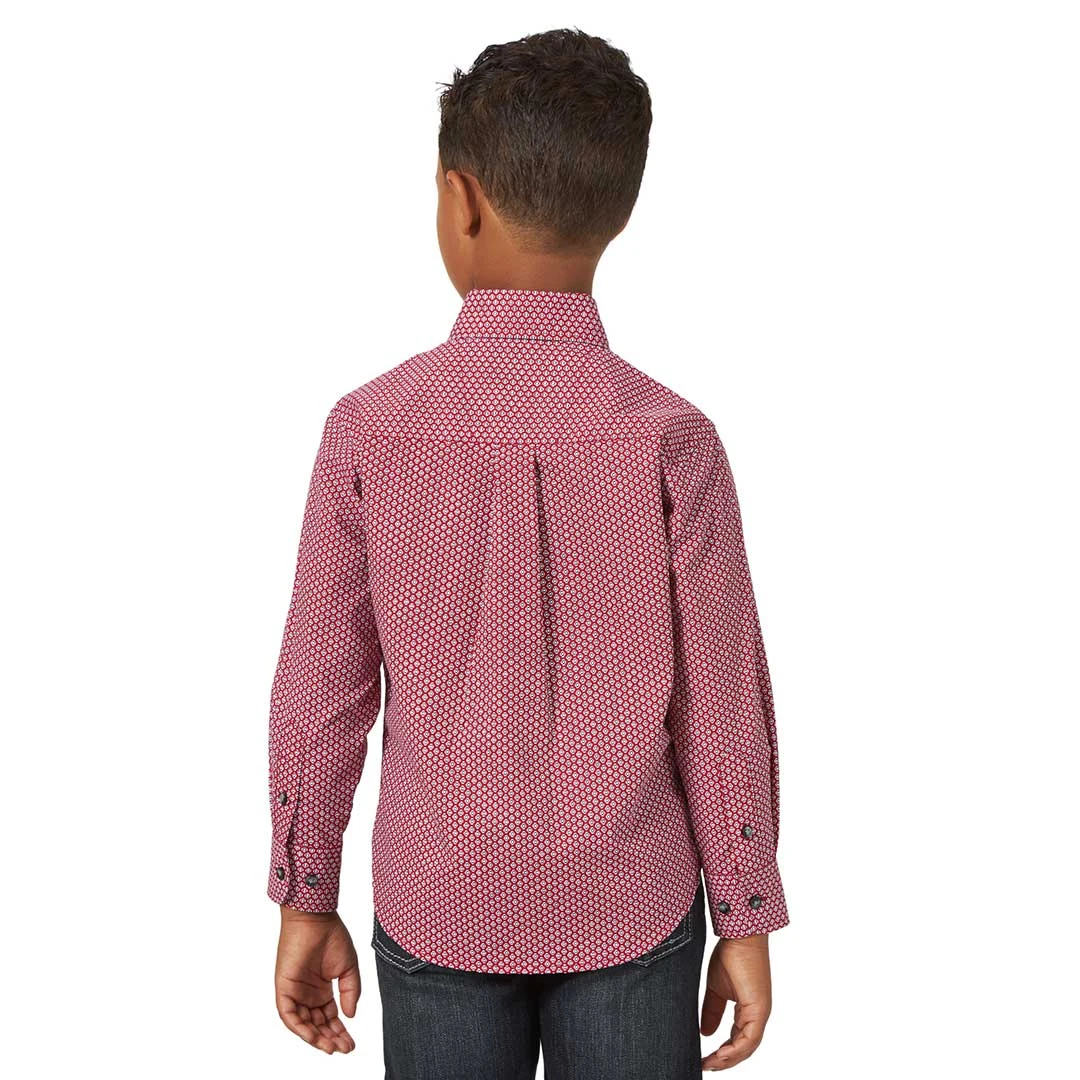 Wrangler Boys' George Strait Geometric Print Shirt 4 Wrangler Boys' George Strait Geometric Print Shirt - Image 2