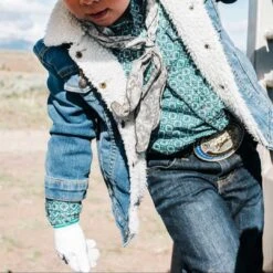 Wrangler Boys' Sherpa Lined Jean Jacket -Wrangler || Schleich || ROPER Shop wrangler boy s sherpa lined jean jacket