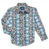 Wrangler Boys' Checotah Print Snap Shirt -Wrangler || Schleich || ROPER Shop wrangler boys checotah print snap shirt