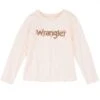 Wrangler Girls' Floral Logo Long Sleeve T-shirt -Wrangler || Schleich || ROPER Shop wrangler girls floral logo long sleeve t shirt
