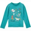 Wrangler Girls' Long Sleeve Western T-Shirt -Wrangler || Schleich || ROPER Shop wrangler girls long sleeve western t shirt