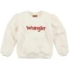 Wrangler Girls' Puff Sleeve Sherpa Pullover -Wrangler || Schleich || ROPER Shop wrangler girls puff sleeve sherpa pullover