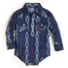 Wrangler Baby Boys' Aztec Print Onesie -Wrangler || Schleich || ROPER Shop wrangler infant toddler boy s aztec print onesie