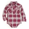 Wrangler Baby Girls' Aztec Plaid Onesie -Wrangler || Schleich || ROPER Shop wrangler infant toddler girl s aztec plaid onesie